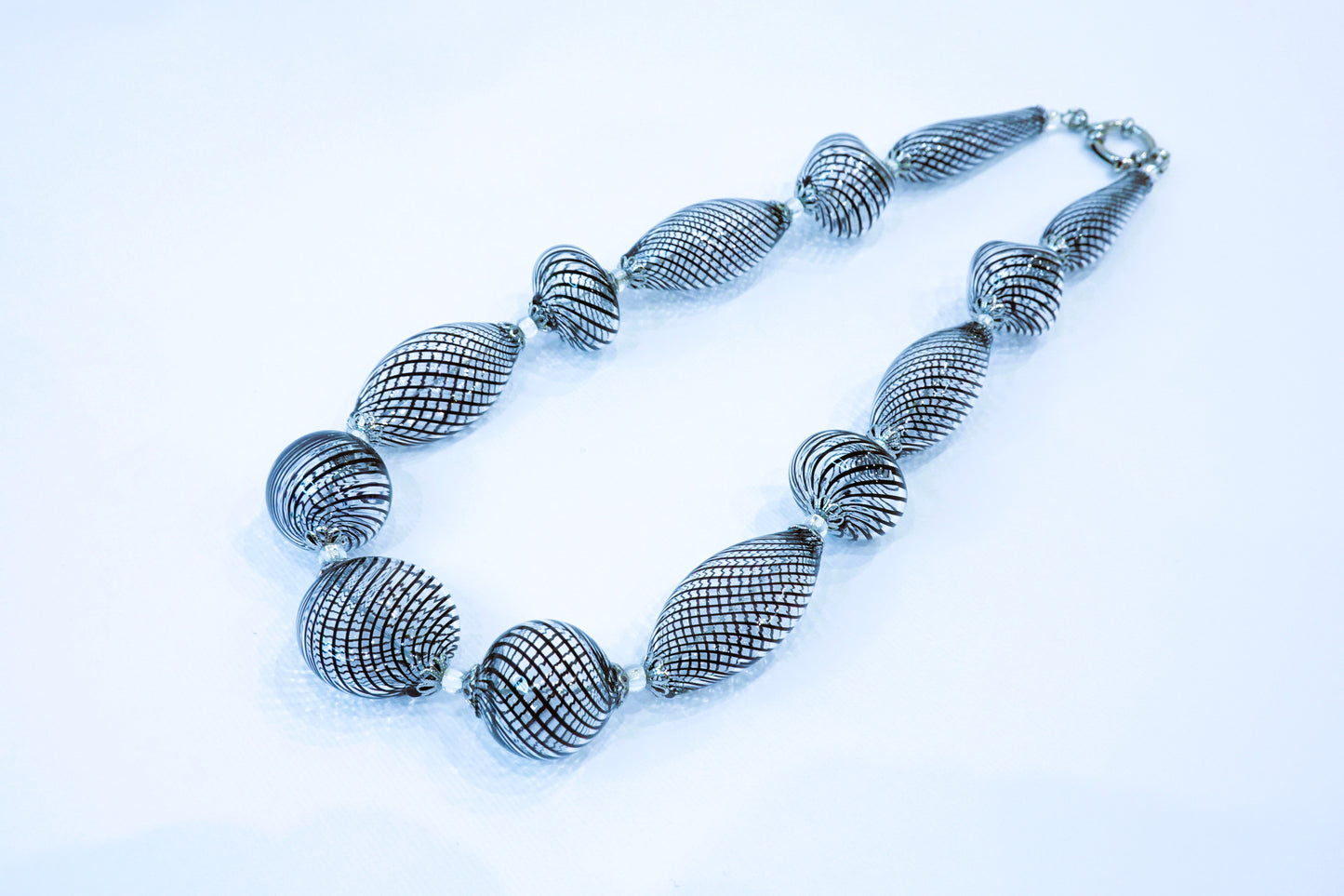 Collana Filigrana in Vetro di Murano Soffiato