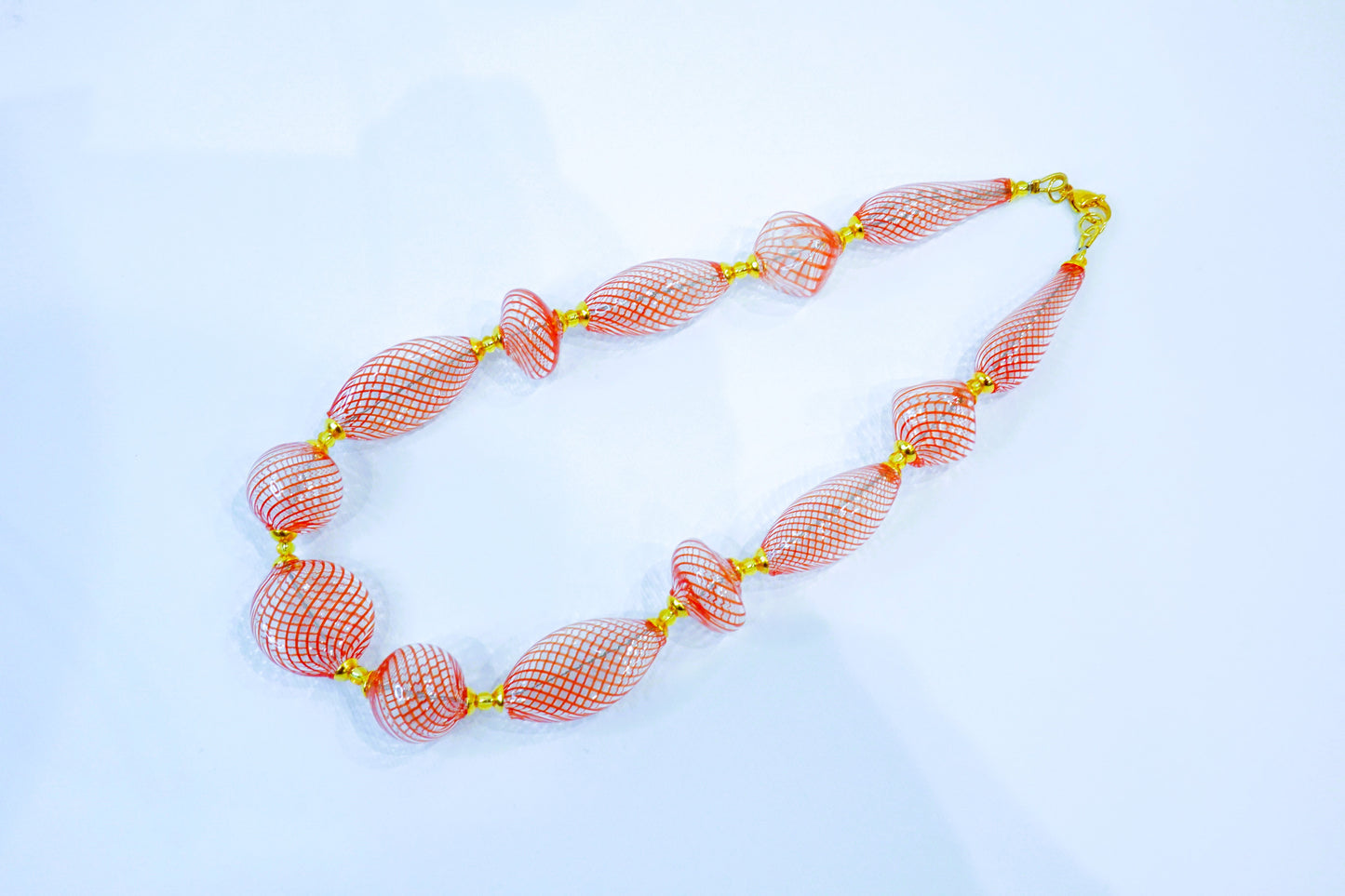Collana Filigrana in Vetro di Murano Soffiato