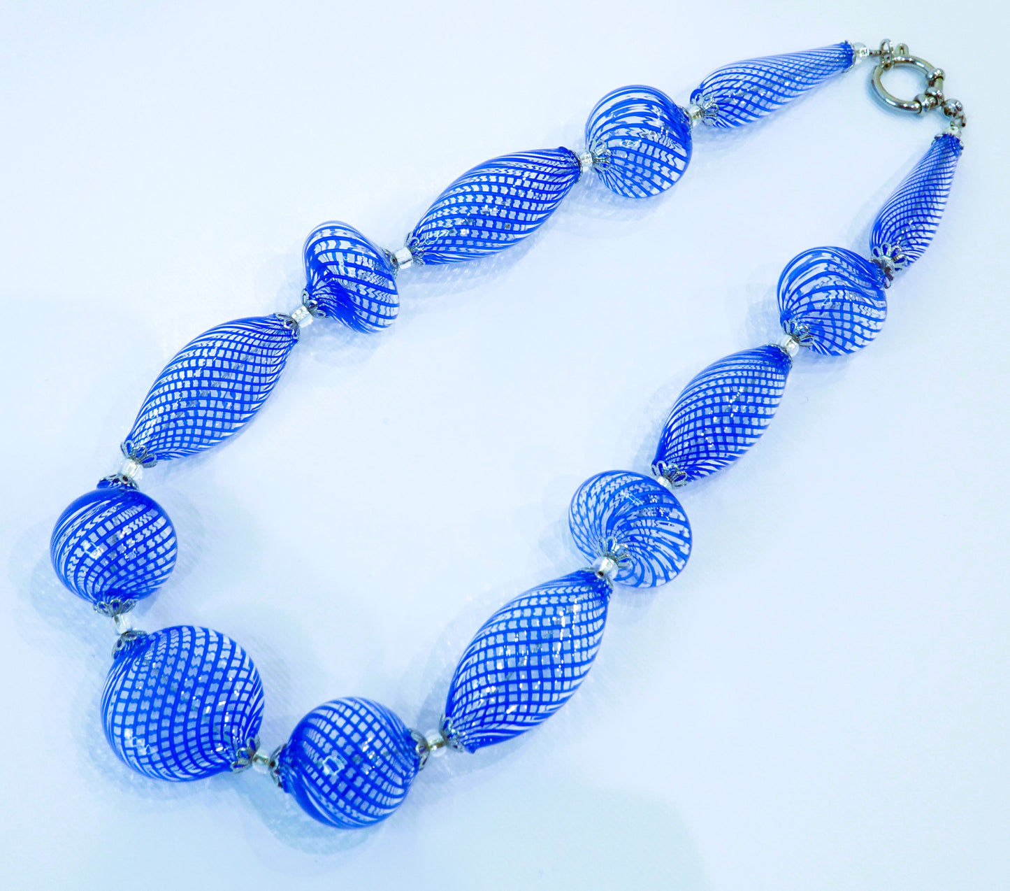 Collana Filigrana in Vetro di Murano Soffiato