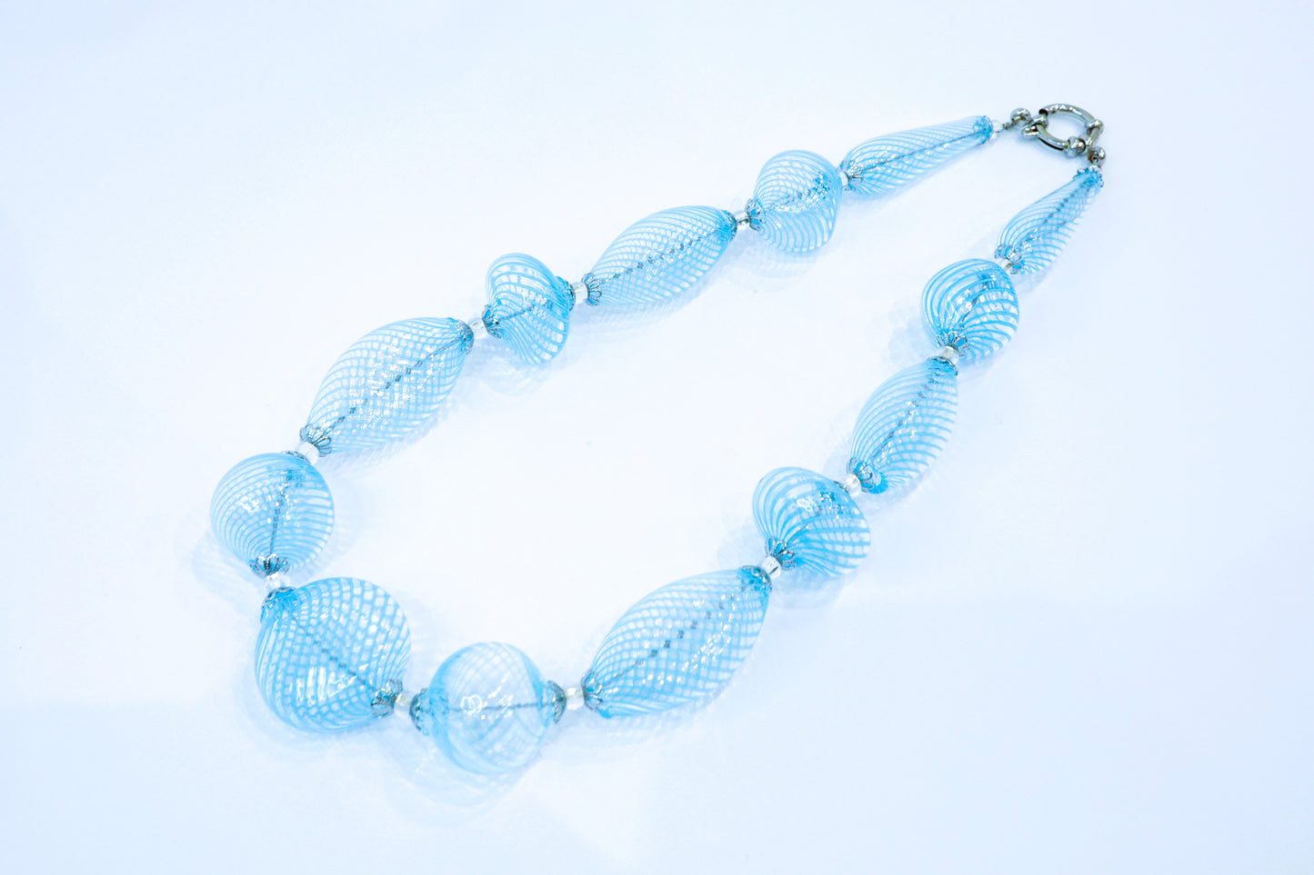 Collana Filigrana in Vetro di Murano Soffiato