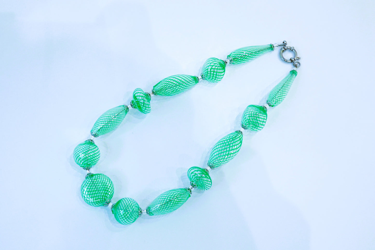 Collana Filigrana in Vetro di Murano Soffiato