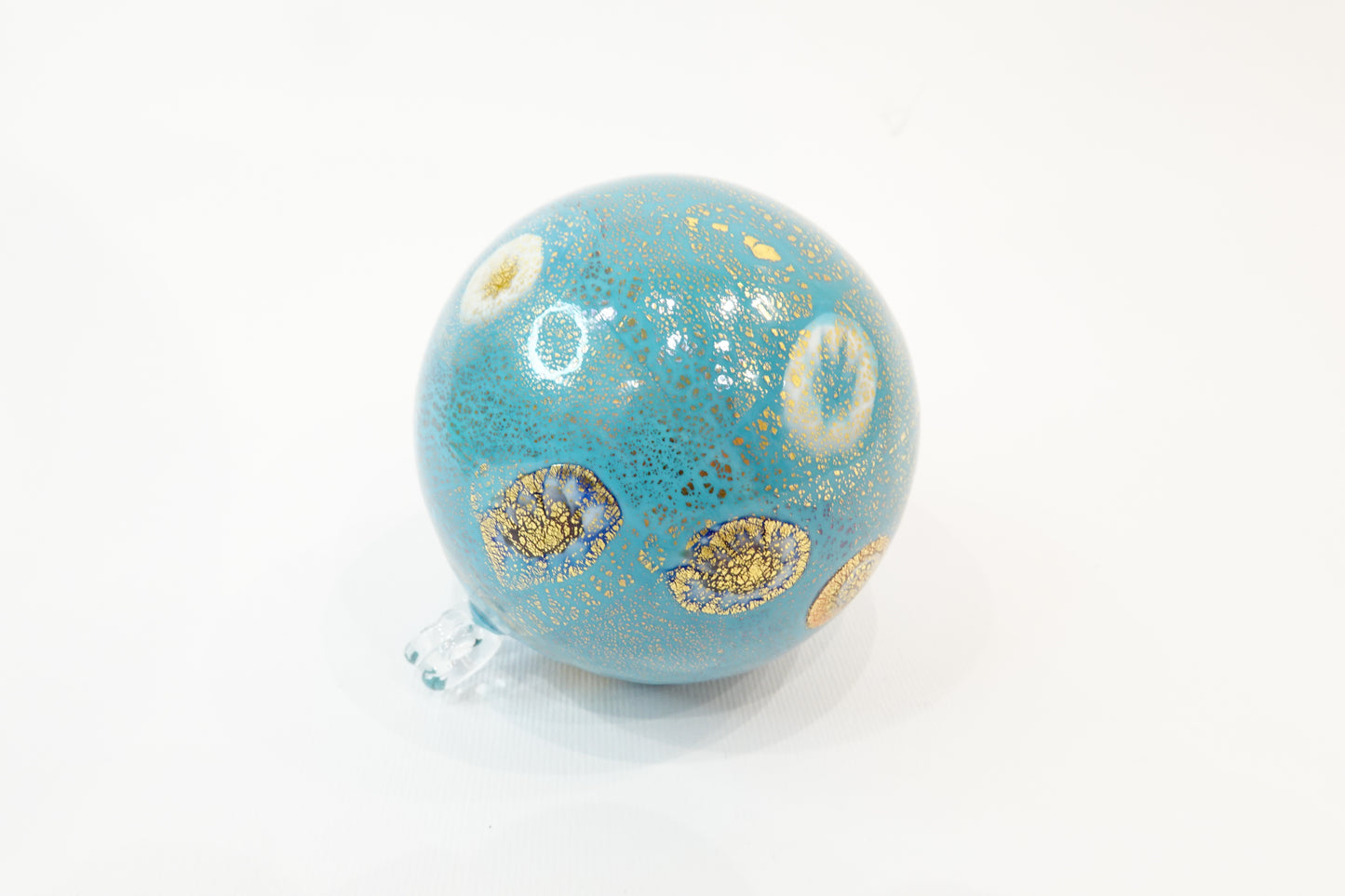 Large blown Murano glass Christmas bauble