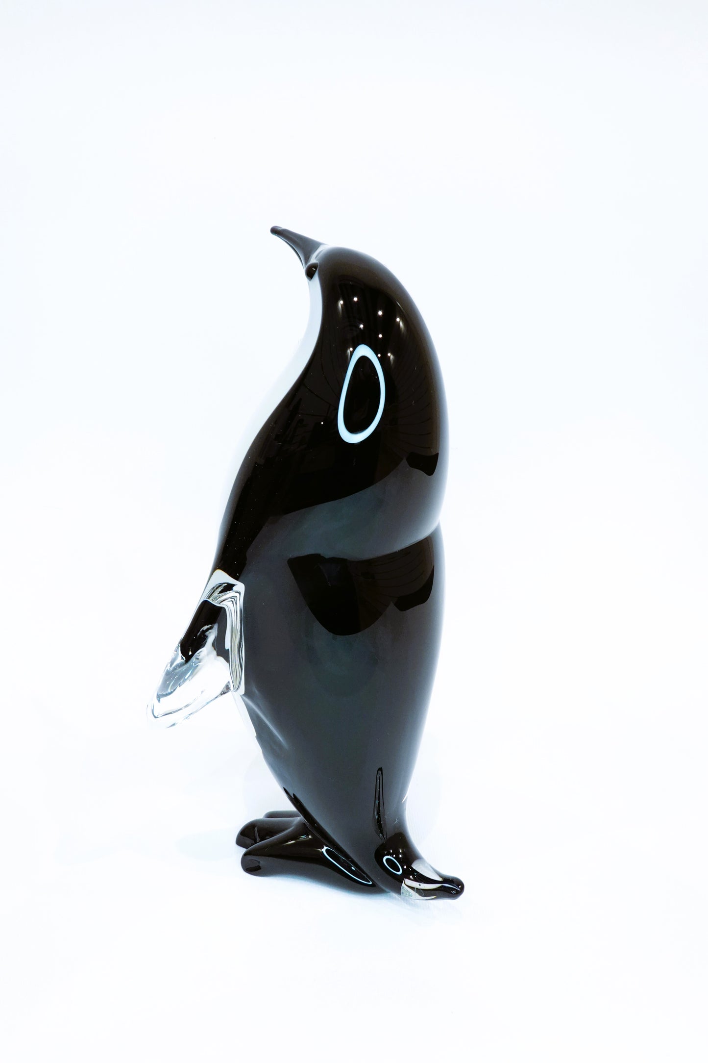 Penguin in Murano Glass - Blown Glass - Sommerso Glass