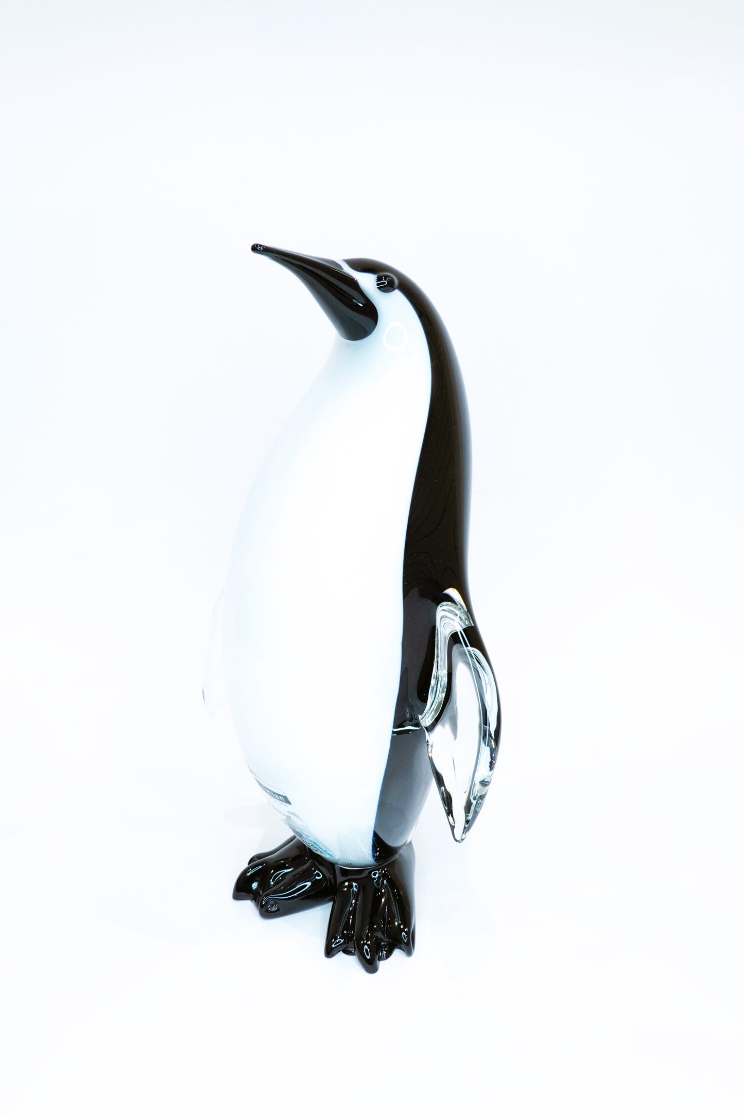 Penguin in Murano Glass - Blown Glass - Sommerso Glass