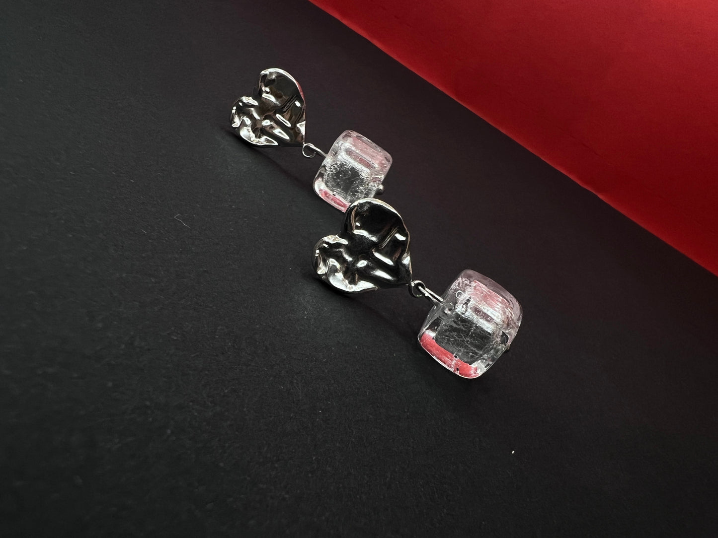 Cubic Love Murano Glass Earrings