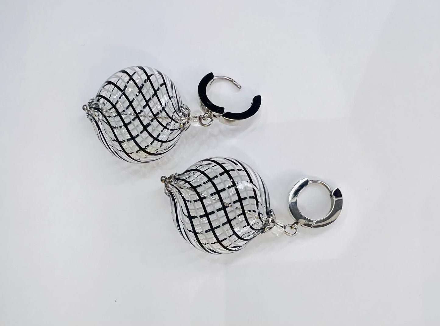 Filigree Murano Glass Earrings