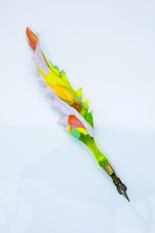 Feather Fountain Pen in Murano Glass